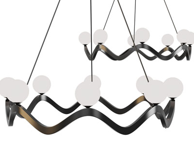 现代球形灯罩吊灯