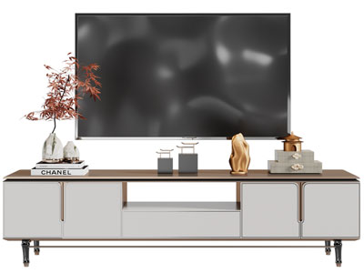 新中式电视柜、电视机