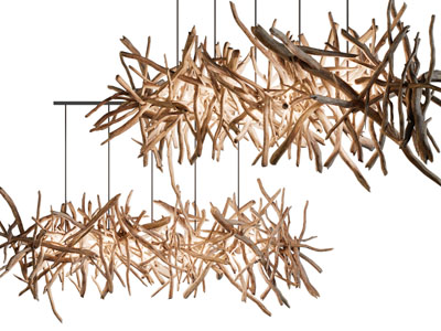 现代鸟巢造的吊灯