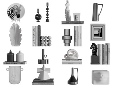 欧式桌面摆件组合