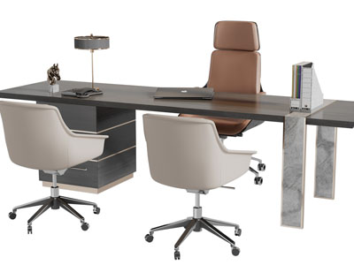 现代老板台、老板桌椅组合