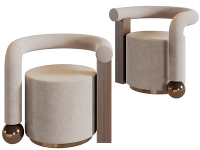 侘寂风休闲椅子