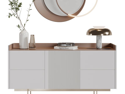 新中式玄关柜、边柜