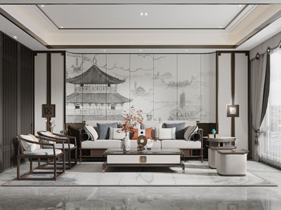 新中式客厅