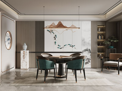 新中式棋牌室、休闲室