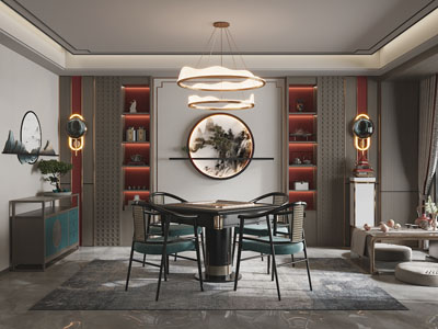 新中式棋牌室、休闲室、茶室