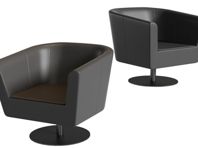 现代独脚休闲椅子