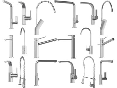 现代金属水龙头3d模型 现代金属水龙头