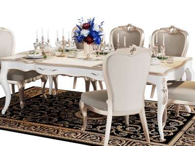 欧式餐桌椅组合
