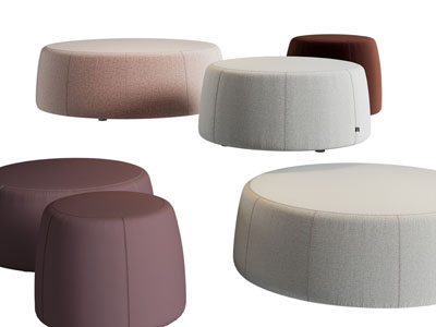 现代圆形沙发凳子