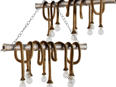 工业loft绳编吊灯