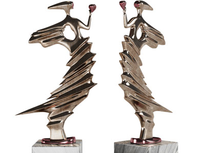 现代抽象女人雕塑雕刻