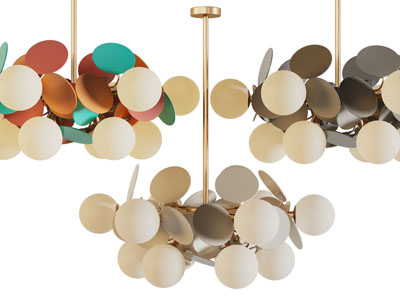 现代球形灯罩吊灯