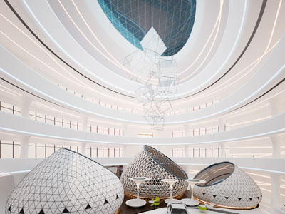 后现代商场中庭