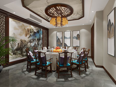 新中式酒店包厢包间