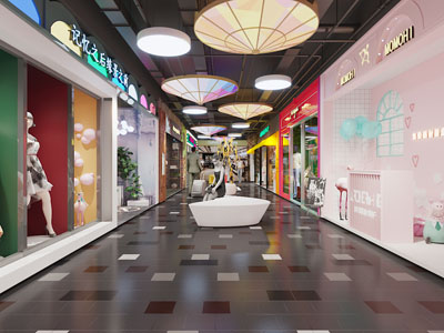 现代商场步行街