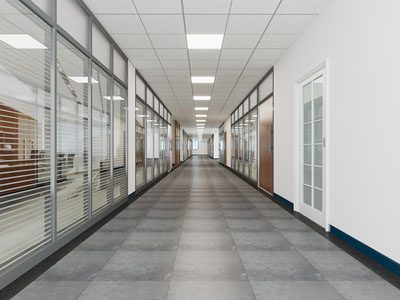 现代公司走廊过道