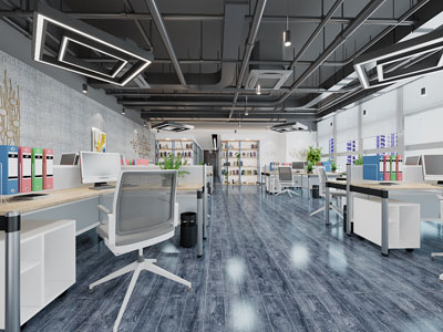 现代公共办公区