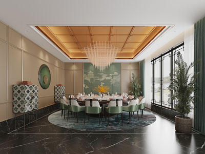 新中式酒店包厢包间