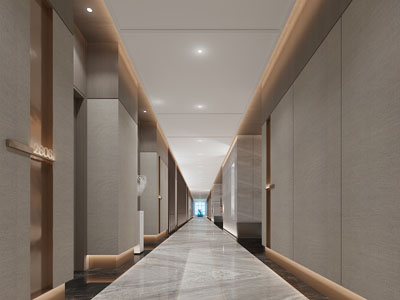 新中式酒店走廊过道