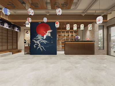 日式饭店前台接待区