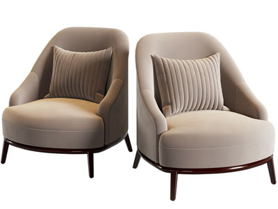 现代单人沙发3d模型 现代单人沙发