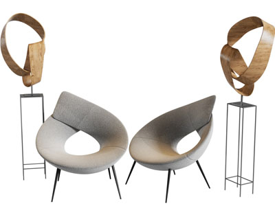 现代镂空休闲椅子