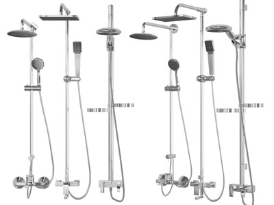 现代不锈钢淋浴花洒