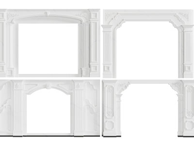 欧式门套垭口3d模型 欧式门套垭口