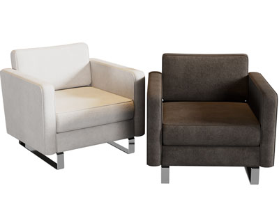 现代布艺单人沙发3d模型 现代布艺单人沙发