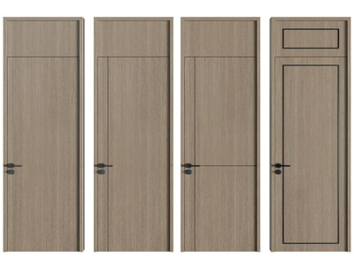 新中式实木单扇平开门