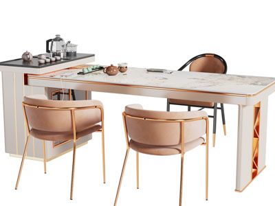 新中式茶桌椅组合