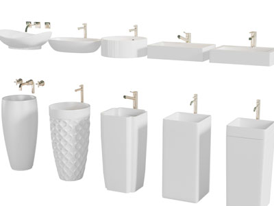 现代轻奢洗手盆