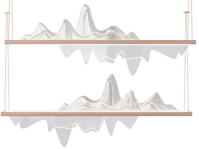 新中式山脉造的吊灯