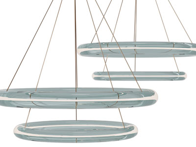 现代玻璃圆形吊灯