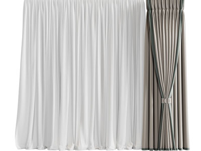 新中式窗帘窗纱