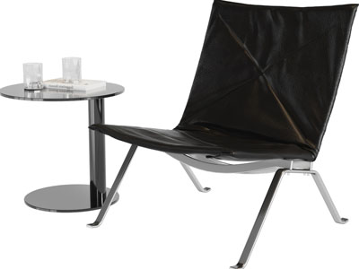 现代休闲椅子、边几