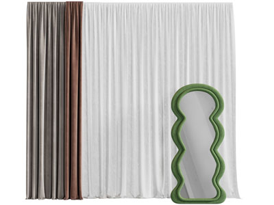 现代窗帘窗纱、穿衣镜