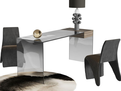 现代书桌椅组合