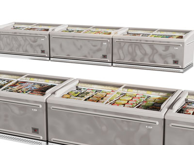 现代长方形冰柜