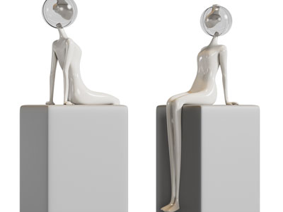 现代雕塑小人落地灯