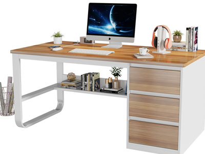 现代实木电脑桌、书桌