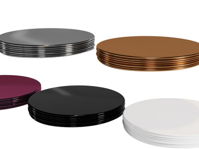 现代铝合金圆板3d模型 现代铝合金圆板