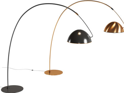 现代金属钓鱼落地灯