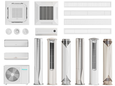 现代空调出风口、排风扇3d模型 现代空调出风口、排风扇