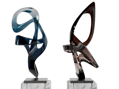 新中式抽象雕塑雕刻摆件