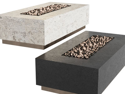 现代长方形壁炉火炉