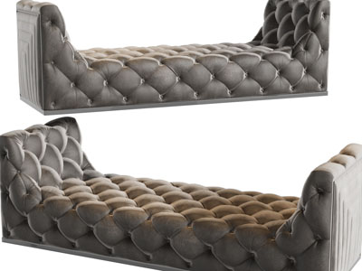 欧式软包装饰的沙发凳