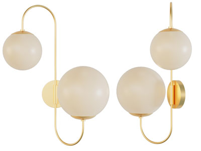 现代球形灯罩壁灯