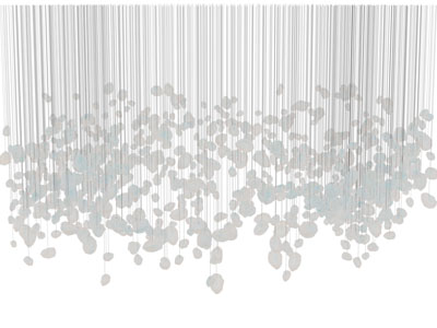 现代垂线吊灯3d模型 现代垂线吊灯